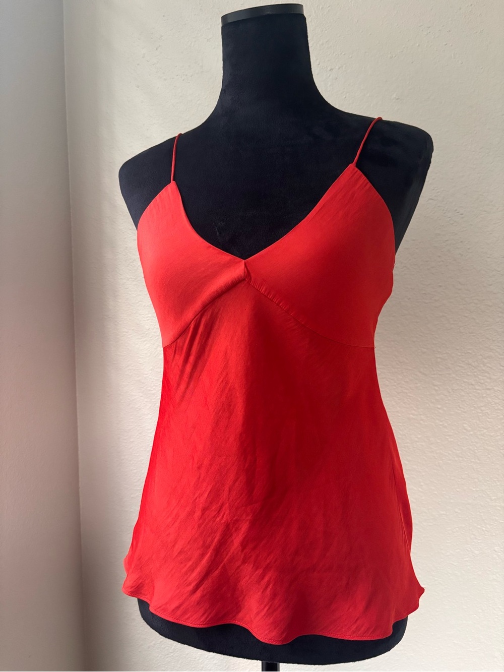 Banana Republic Red Spaghetti-Strap V-Neck Cami